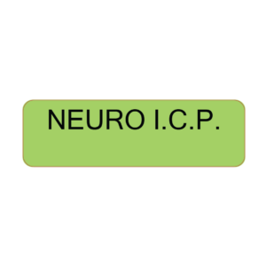 NEURO I.C.P. - 40 x 12, PAPER, Black print on Green Label, 800 per roll