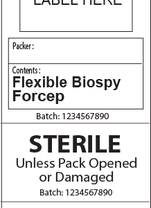 Flexible Biopsy Forcep (Sequential numbers) - 103x40mm, Piggy back label - 500/roll