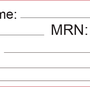 Patient Name, 70 x 25, PAPER, Black Print on White Label 500 per roll