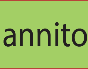 Mannitol - 40 x 12, PAPER, Black print on Green Label, 800 per roll
