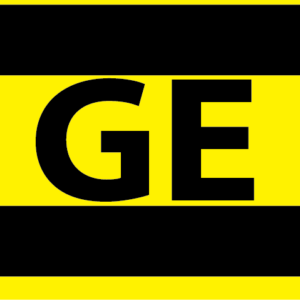 GE - 50 x 90, Yellow Stripe, 100 per pack with ties