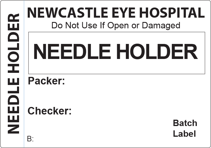 Needle Holder Piggy Back Label printer 50 x 35 mm 500 per roll - No indicator