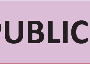 PUBLIC, 40 x 12, PAPER, Black print on Violet Label, 800 per roll