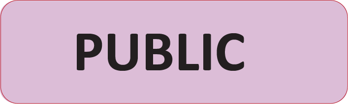 PUBLIC, 40 x 12, PAPER, Black print on Violet Label, 800 per roll