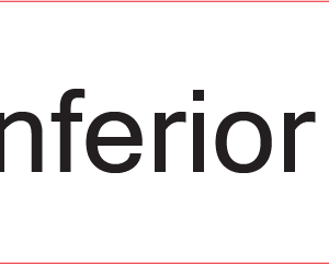 Inferior - 40 x 12, PAPER, Black print on White Label, 800 per roll
