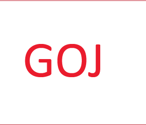 GOJ - 40 x 12, PAPER, Red print on White Label, 800 per roll