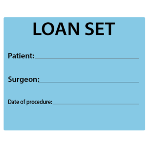 LOAN SET - PAPER, 100 x 80, Black Print on Blue Label, 400 per roll