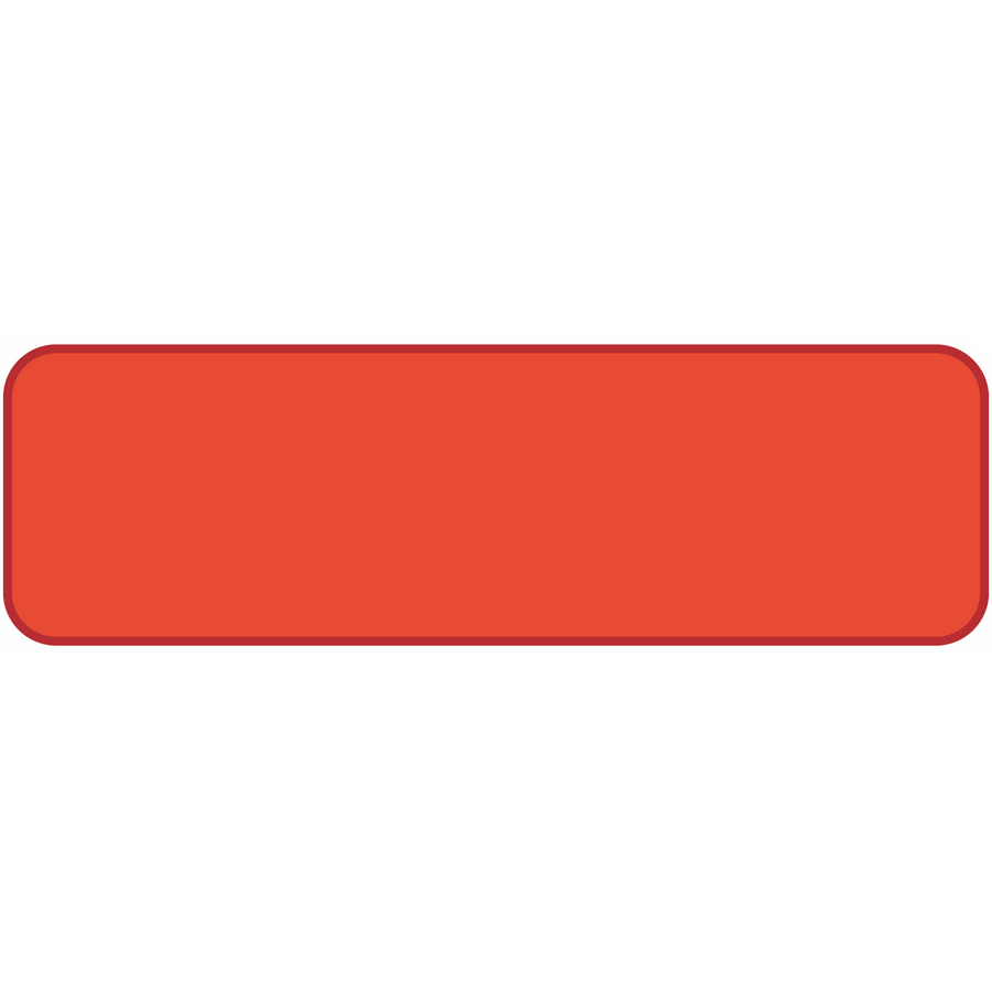 BLANK RED Label, 40 x 12, 800 per roll