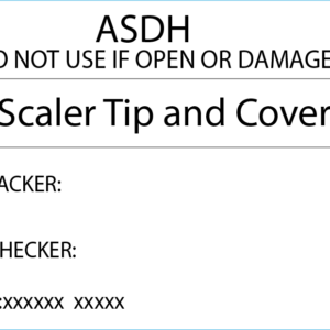Scaler Tip & Cover - 50 x 35 Piggy Back, Printed, with steam indicator 500/roll