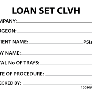 LOAN SET CLVH - PAPER, 100 x 80, Black Print on White Label, 400 per roll