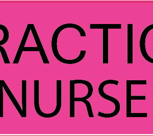 PRACTICE NURSE- 40 x 12 , PAPER, Black print on Fluoro Pink Label, 800 per roll