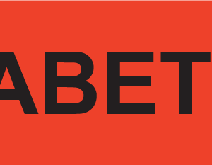 DIABETES- 40 x 12, PAPER, Black print on Red Label, 800 per roll