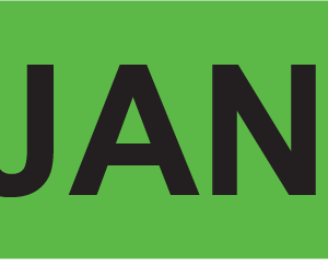 JAN- 40 x 12, PAPER, Black print on Fluoro Green Label, 800 per roll