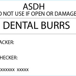 Dental Burrs - 50 x 35 Piggy Back, Printed, with steam indicator 500/roll
