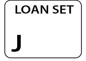 LOAN SET J - White label 400 per roll 55X42mm