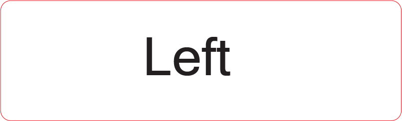 Left - 40 x 12, PAPER, Black print on White Label, 800 per roll
