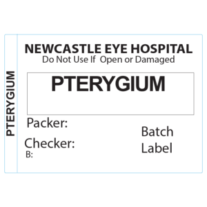 PB5035P500-26 "Pterygium" Piggy Back Label printer 50 x 35 mm 500 per roll - No indicator