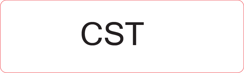 CST - 40 x 12, PAPER, Black print on White Label, 800 per roll