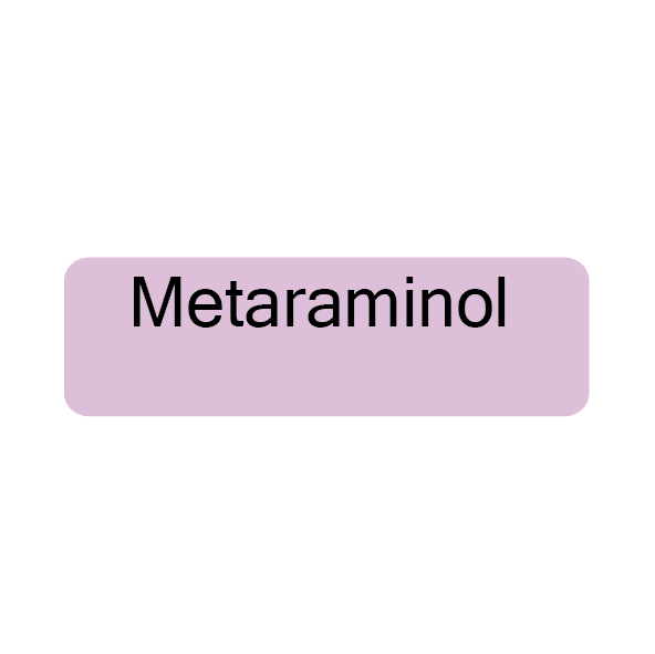 Metaraminol, 40 x 12, PAPER, Black print on Violet Label, 800 per roll