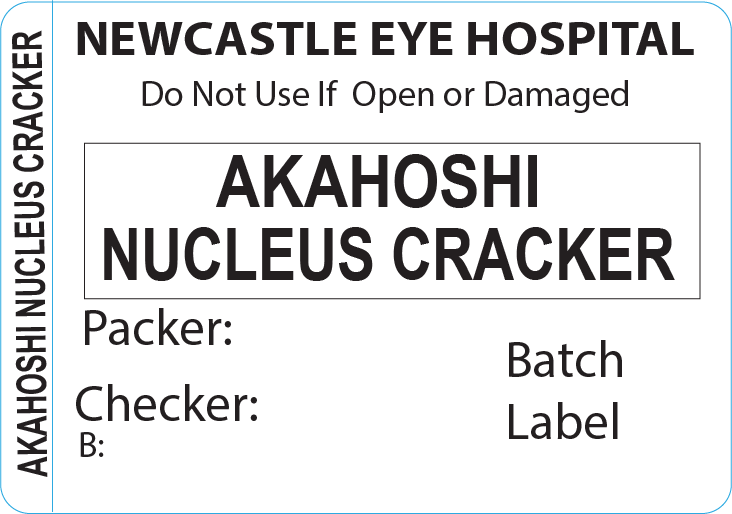 AKAHOSHI NUCLEUS CRACKER Piggy Back Label printer 50 x 35 mm 500 per roll - No indicator