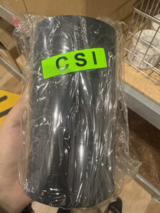 B110A/110/3C/CSI 110mm x 300metres thermal printer ribbon black wax resin CSI 25.7mm core